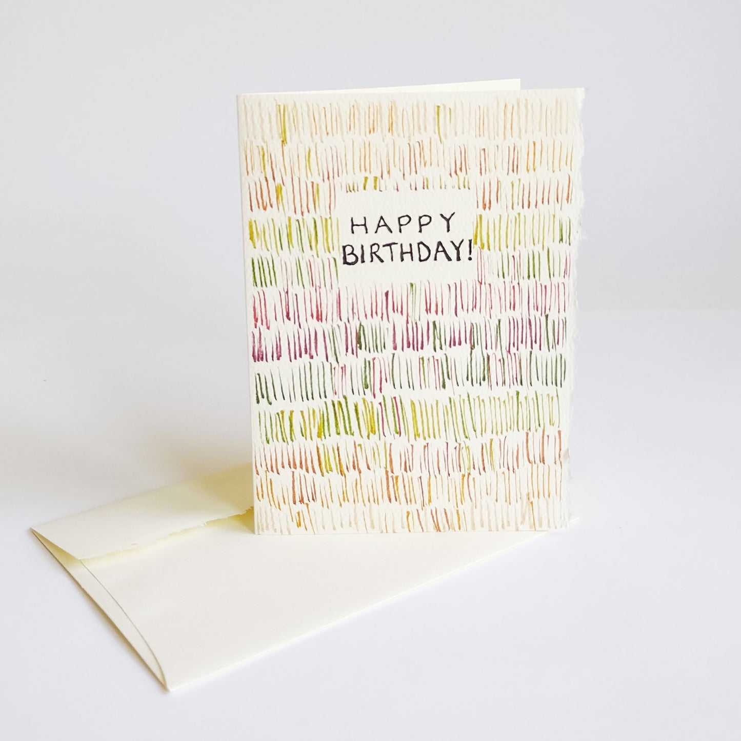 Five Patch Design Original Happy Birthday Greeting Card with envelope