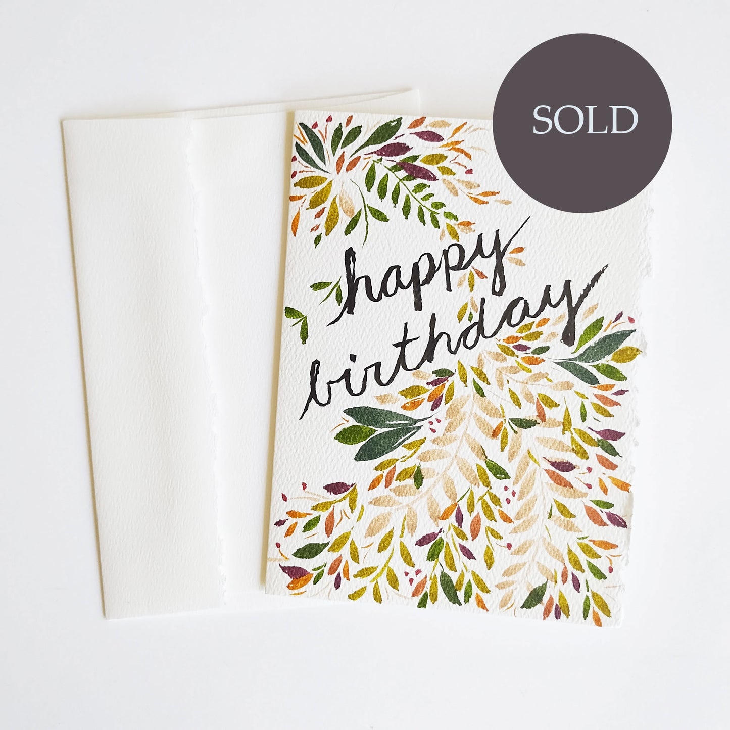 Five Patch Design Original Happy Birthday Greeting Card with envelope