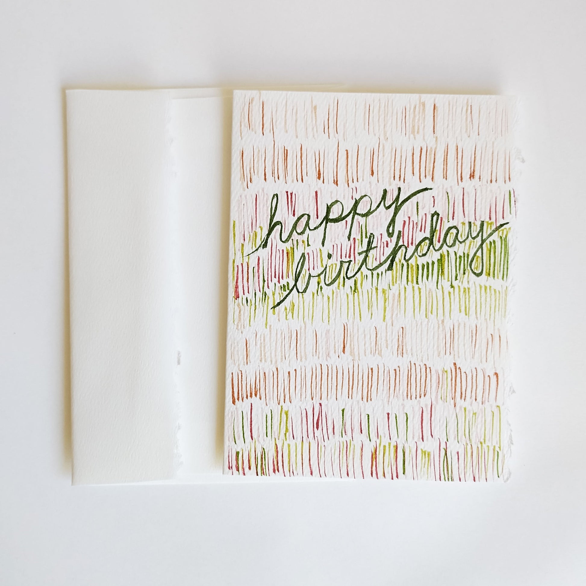 Five Patch Design Original Happy Birthday Greeting Card with envelope